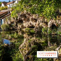 Parc du Dr Fauvel à Villennes sur Seine, grotte et cascades