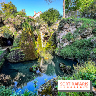 Parc du Dr Fauvel à Villennes sur Seine, grotte et cascades
