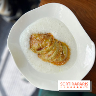 Auguste - Ravioles au parmesan, langoustines, avocat