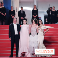 ©Rachid Bellak - Cannes 2024 : Tapis Rouge - The Substance - Dennis Quaid, Coralie Fargeat, Margaret Qualley et Demi Moore