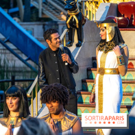 Parc Astérix : inauguration de la Tour Numérobis avec Jamel Debbouze