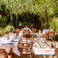 La terrasse jardin Summer de la Bauhinia au Shangri-La Paris