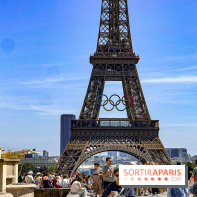 Tour Eiffel anneaux jeux olympiques Paris 2024