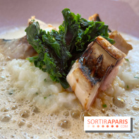 Petit Boutary - Risotto, chou kale, maquereau flambé
