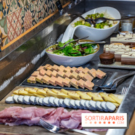 Le Brunch à volonté du belvédère au Domaine de la Corniche dans les Yvelines - photos -  fromages - charcuteries - foie gras