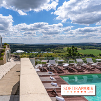 Le Brunch à volonté du belvédère au Domaine de la Corniche dans les Yvelines - photos -  vue piscine