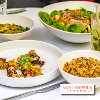 La terrasse du Jardin Privé à Châtelet Les Halles en mode barbecue  -  plats