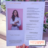 Le Café de la Rose Lancôme par Nina Métayer sur les Champs-Elysées à Paris - la carte - le menu