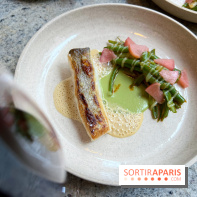 La Table des Résistants - Poisson, asperges, pickles pêches