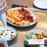 Tina restaurant - bar à Tapas Paris 6  -  Ajo blanco / fromage frais / noisettes