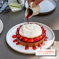 Fana Bistrot, le restaurant bistronomique du 18e avec terrasse et vue Sacré Cœur -  tarte aux fraises