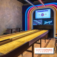 Shuffled, l'enseigne de shuffleboard à Boom Boom Villette - IMG 8599