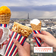 AMI Paris aux Galeries Lafayette Haussmann : pop ups, glacier et crêperie AMI par Julien Sebbag