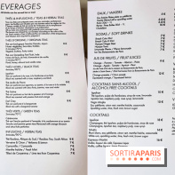 Le Café et la Pâtisserie Pierre Hermé à Versailles - Hôtel Les Lumières - carte - menu