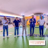 JO de Paris 2024 : animations sportives Stadium RATP à la station Auber - IMG 9284