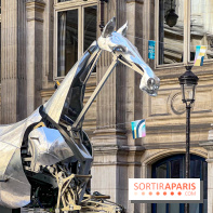 ZEUS, cheval métallique de la cérémonie d'ouverture des JO de Paris 2024 à l'Hôtel de Ville