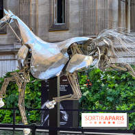 ZEUS, cheval métallique de la cérémonie d'ouverture des JO de Paris 2024 à l'Hôtel de Ville
