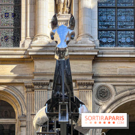 ZEUS, cheval métallique de la cérémonie d'ouverture des JO de Paris 2024 à l'Hôtel de Ville