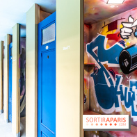 Les cabines de 70 artistes street-art à Molitor, 2e édition internationale - photos -  allée