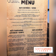 Gaijin Ramen restaurant - menu - carte