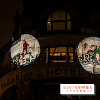 Inauguration des vitrines et décorations de Noël du BHV Marais 2024 avec Léna Mahfouf, Adriana Karembeu et Marc Lavoine -  A7C5930