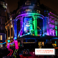 Inauguration des vitrines et décorations de Noël du BHV Marais 2024 avec Léna Mahfouf, Adriana Karembeu et Marc Lavoine -  A7C5989
