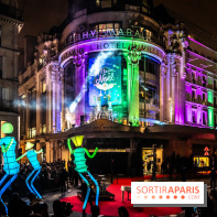 Inauguration des vitrines et décorations de Noël du BHV Marais 2024 avec Léna Mahfouf, Adriana Karembeu et Marc Lavoine -  A7C6027