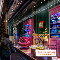 Inauguration des vitrines et décorations de Noël du BHV Marais 2024 avec Léna Mahfouf, Adriana Karembeu et Marc Lavoine -  A7C6194