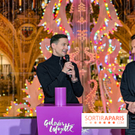Les vitrines de Noël 2024 des Galeries Lafayette Haussmann avec Vianney et Kevin Germanier