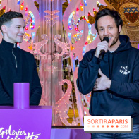 Les vitrines de Noël 2024 des Galeries Lafayette Haussmann avec Vianney et Kevin Germanier