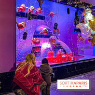 Les vitrines de Noël 2024 des Galeries Lafayette Haussmann avec Vianney et Kevin Germanier