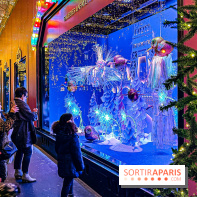 Les vitrines de Noël 2024 des Galeries Lafayette Haussmann avec Vianney et Kevin Germanier