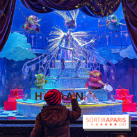 Les vitrines de Noël 2024 des Galeries Lafayette Haussmann avec Vianney et Kevin Germanier