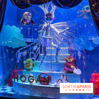 Les vitrines de Noël 2024 des Galeries Lafayette Haussmann avec Vianney et Kevin Germanier
