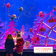 Les vitrines de Noël 2024 des Galeries Lafayette Haussmann avec Vianney et Kevin Germanier
