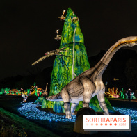 Jurassique en voir d'illumination, le parcours de lumières du jardin d'acclimatation 2024, les photos  -  A7C7046