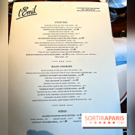Brasserie Émil à Paris - carte - menu