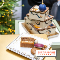 La bûche coffrets de Noël en trompe l'œil de Ladurée 2024 par Julien Alvarez et les créations de fête -  A7C2287