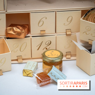 La bûche coffrets de Noël en trompe l'œil de Ladurée 2024 par Julien Alvarez et les créations de fête -  calendrier de l'Avent