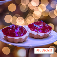 Le sublime tea time de Noël du Lutetia 2024 par Nicolas Guercio - les photos  -  Tartelette au sésame blanc et grenade