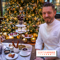Le sublime tea time de Noël du Lutetia 2024 par Nicolas Guercio - les photos  -  le chef