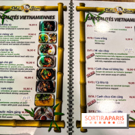 Pho Bom, le restaurant vietnamien, temple du pho et des nouilles Paris 13e - carte - menu - tarifs - prix