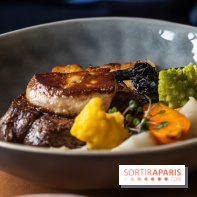 La Table du Château à Dampierre-en-Yvelines, le restaurant face au château - nos photos -  Cœur de filet de bœuf Charolais Label Rouge, foie gras chaud, sauce Madère