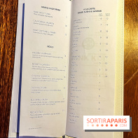 Pink Koï Paris - restaurant japonais - carte - menu