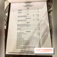 SENsation restaurant Paris 11e par Samuel Lee - carte - menu