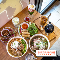 Ngoc Xuyen Saigon, le restaurant vietnamien du 13e aux bons pho et soupes de nouilles - table
