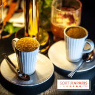 Monsieur Claude, le restaurant par Danny Khezzar à Rueil dans le 92 - amuse bouche - CAPPUCCINO DE POMME DE TERRE Purée de pomme de terre, siphon de pain grillé