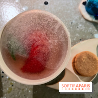 De Vie - Cocktail fraise, géranium, vin glacé