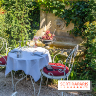 Terrasse de l'Hôtel Particulier, le jardin verdoyant au cœur de Montmartre - photo - A7C06375 HDR