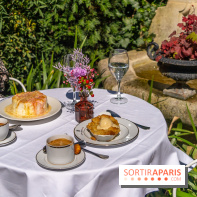 Terrasse de l'Hôtel Particulier, le jardin verdoyant au cœur de Montmartre - photo